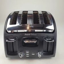 T-Fal Avante Deluxe Toaster 4-Slice Bagel Wide Slot Black Chrome 5328.42 Tested
