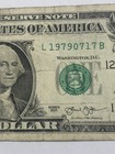 July 17 1979 Bday/Anniversary Fancy Serial 2013 E￼xtremely Circulated $1 Bill — photo 1