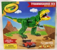 Brickcraft Crayola Tyrannosaurus Rex Dino Bau-Set Neu Versiegelt 462 Teile