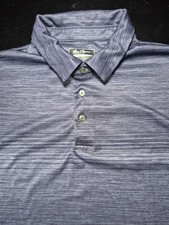 Mens Large Ben Hogan Performance Polo Golf Shirt Purple And Gray
