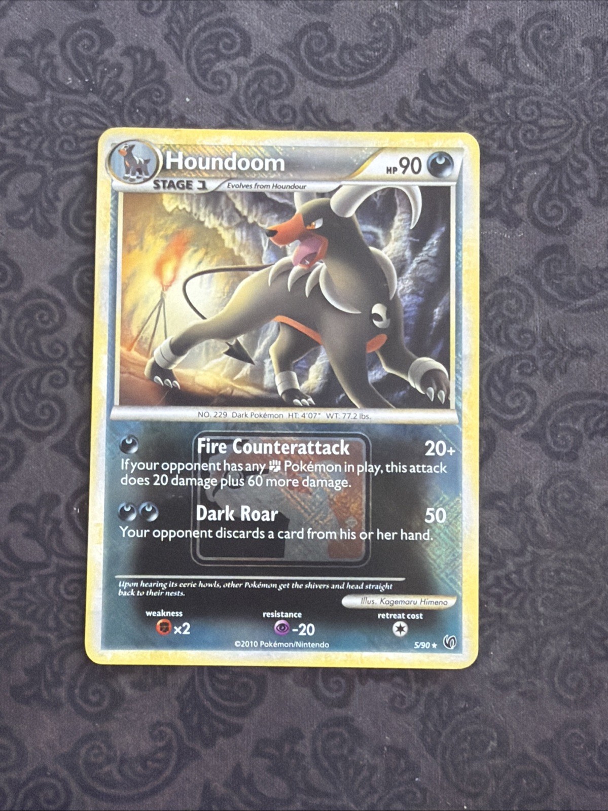 Pokémon TCG Houndoom 5/90 Undaunted Reverse Holo Rare Card League