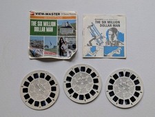 1974 The Six Million Dollar Man ABC TV Series 3D View-Master 3 Reel Packet