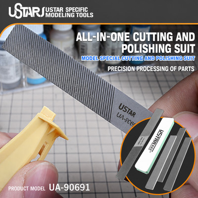 Ustar Double-sided Polishing Sanding Stick Hobby Set Model Making Grinding Tools