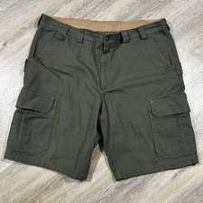 Duluth Trading Mens 44 Cargo Carpenter Shorts 71702 Heavy Canvas Work Utility