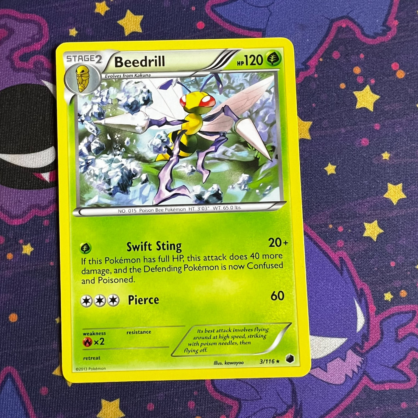 Beedrill Rare Plasma Freeze 3/116 LP/NM