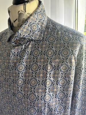 Eterna Hemd, Slim fit Größe 44, blau, beige, nicht getragen neu ￼