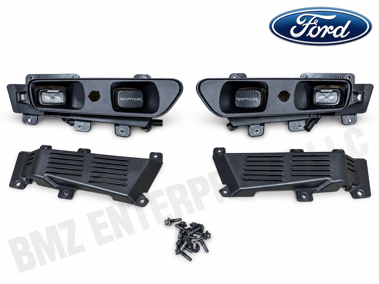 OEM 24-26 Ford F-150 Raptor RIGID Fog Light Bezel Pair RH LH W/ HARDWARE image 1