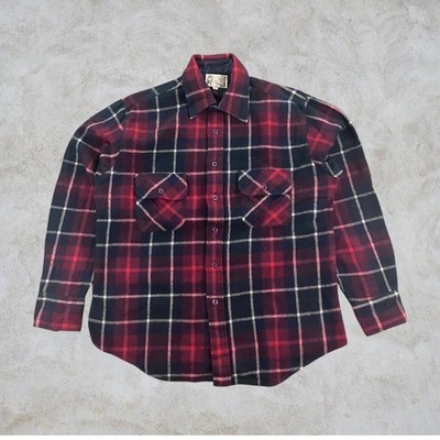 Vintage Penfield Flanellhemd M Herren Hemd Holzfäller Shirt Rot Blau Kariert