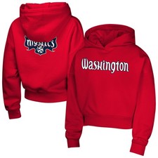 Girls Youth  Red Washington Mystics Top Closer Fashion Pullover Hoodie