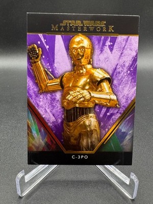 2024 Topps Star Wars Masterwork - C-3PO - Purple Parallel #71 - 48/50