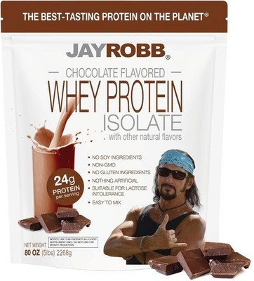 JAYROBB Whey Protein (5 Pound, Chocolate) 5 Pound (Pack of 1)