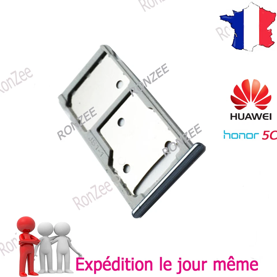 ✅ TIROIR CARTE SIM PLATEAU SUPPORT SD POUR HUAWEI HONOR 5C ✅ COULEUR AU CHOIX