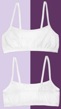 Fruit Of The Loom Spaghetti Strap Sports Bras Pack Of 3 2 White, 1 Gray 