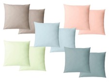 Meradiso Perkal Kissenbezüge reine Bio Baumwolle Organic 2 Stück Kissenbezug