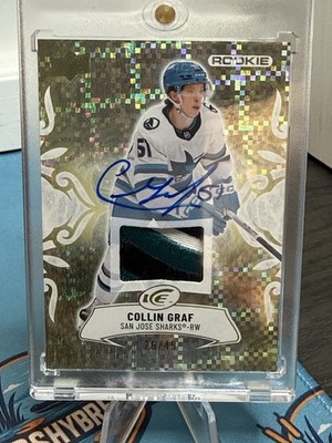 2024-25 UD Ice Collin Graf Gold Auto Patch /49