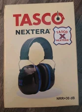 TASCO Nextera Model 3006 Over The Head Ear Muffs 30 dB Black Blue NIB