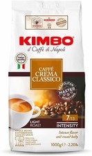 Kimbo Dolce Crema Light Roast Whole Coffee Beans 1kg Bag Arabica Robusta Blend 24.99 per kilo