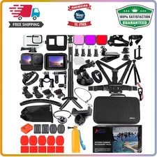 Accessories Kit for Gopro Hero 13 12 11 10 9 Black Waterproof Housing Silicone