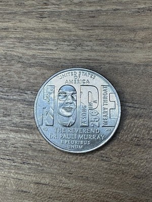 2024 D Hope USA Quarter Error with 'In Cod We Trust' Reverend Dr. Pauli Murray