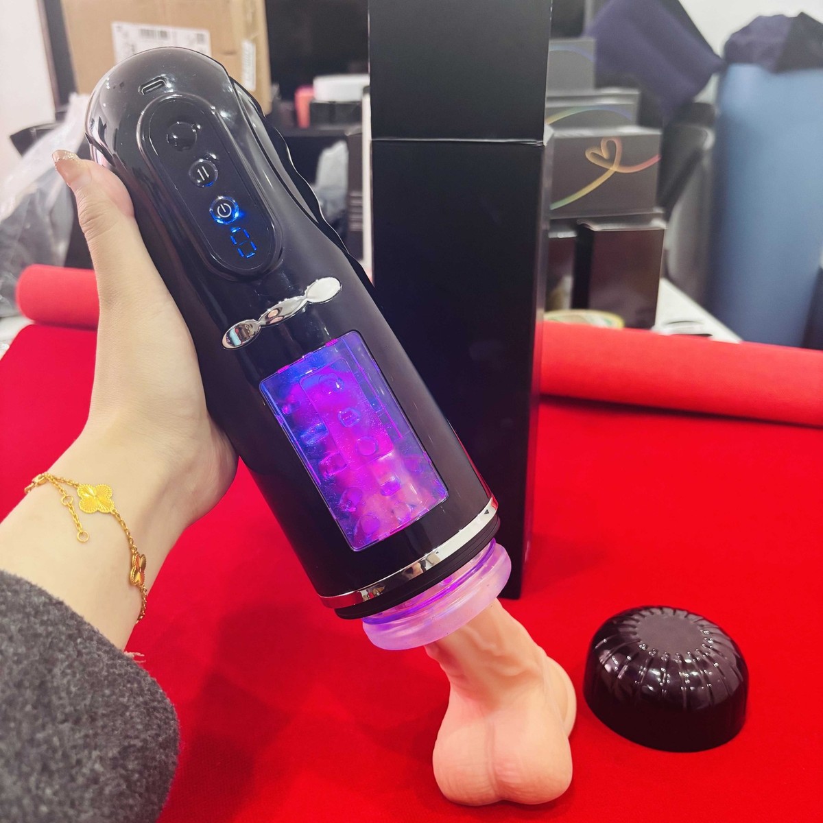 breast male masturbator GEEBA Furry Boobs Male Masturbator Penis Friction Massager Silicone Breast  Fantasy Boobs for Men Masturbator Sex Toys