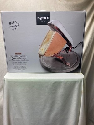 Boska Raclette Quattro Concrete Quarter Wheel Cheese Melter 851502 NEW NIB