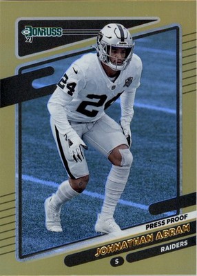 2021 Donruss Press Proof Premium #89 Johnathan Abram - FB