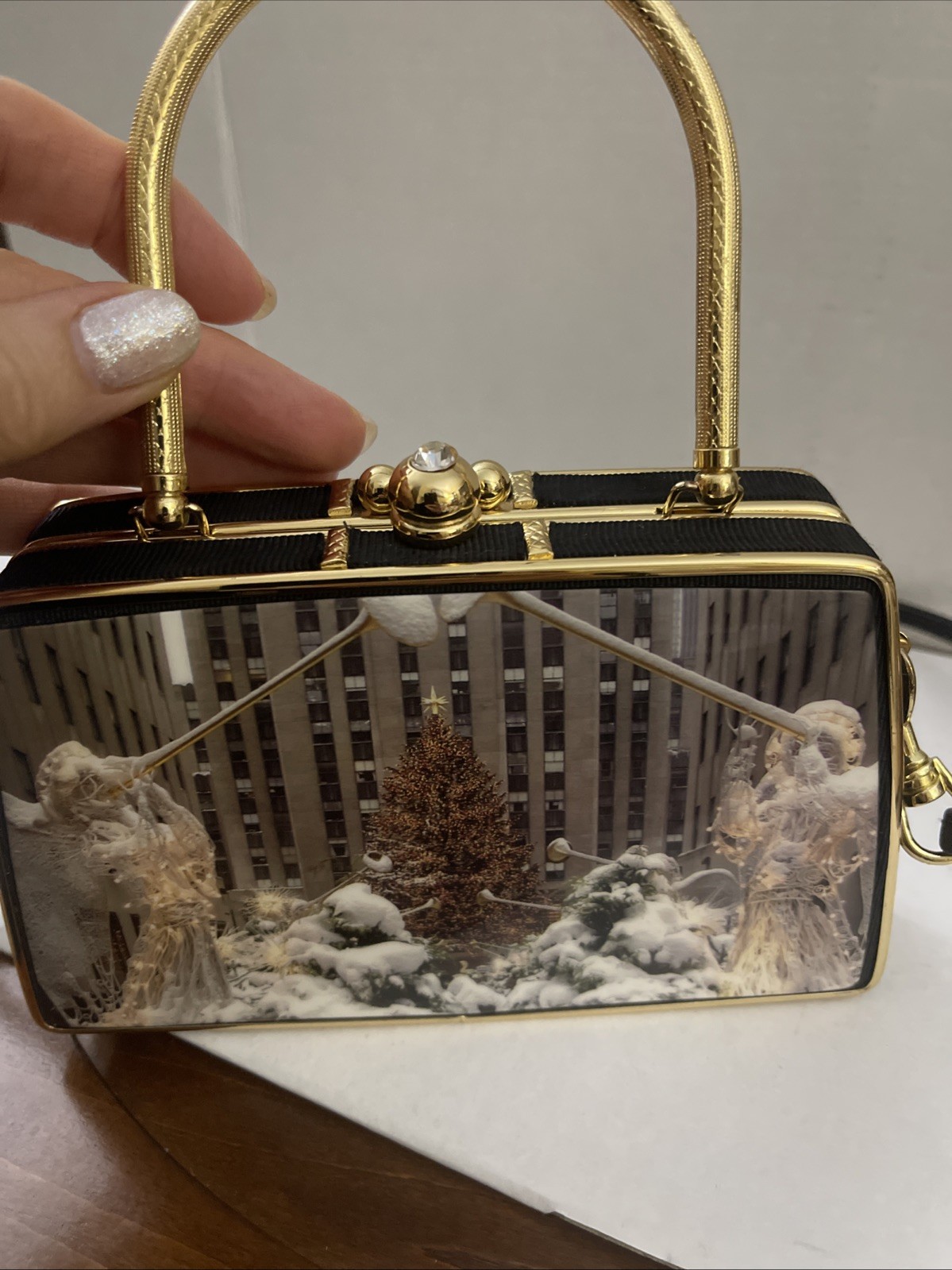 Small  Hard Shell Illustrated Rockefeller Christm… - image 7