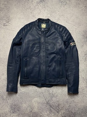 Vintage IXS Echtes Leder Leather Jacket Moto Rare Racing Style