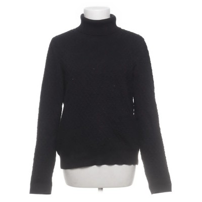 Vanilia, Rollkragenpullover, Größe: 38, Schwarz, Baumwolle/Polyamid #CmM