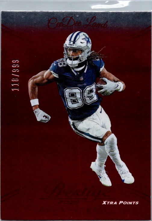 2024 Panini Prestige #76 CeeDee Lamb Red Xtra Points #/999