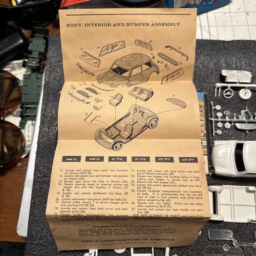 Airfix-32 Austin Cooper Series C5-50 Made In U.S.A. Maßstab 1:32 Komplettsatz - Bild 16 von 16