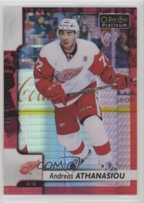 2017-18 O-Pee-Chee Platinum Red Prism 150/199 Andreas Athanasiou #136 0s28