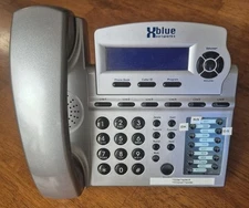 Lot of 6 XBLUE X16 1670 DTE-TM 6 Line VoIP System - Metallic Titanium