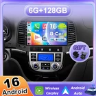 *6G+128GB* Car Stereo Radio For Hyundai Santa Fe 2 2006-2012 Android 16 GPS DSP