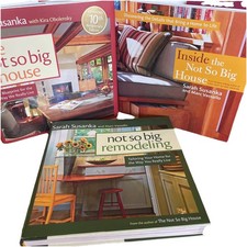 Lot Of 3 The Not So Big House Collection  Sarah Susanka Large Hardback Pictures!