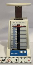 Vintage Borg Erikson Dietetic Scale Kitchen 16 Oz / 450 Grams Made in USA Tested