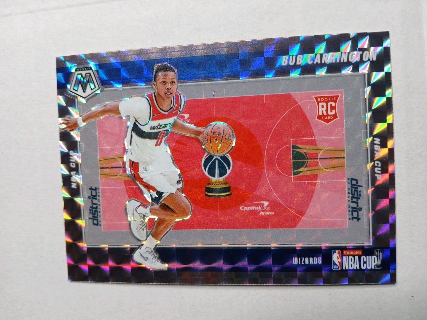 Bub Carrington 2024-25 Panini Mosaic NBA Cup #3 Rookie RC