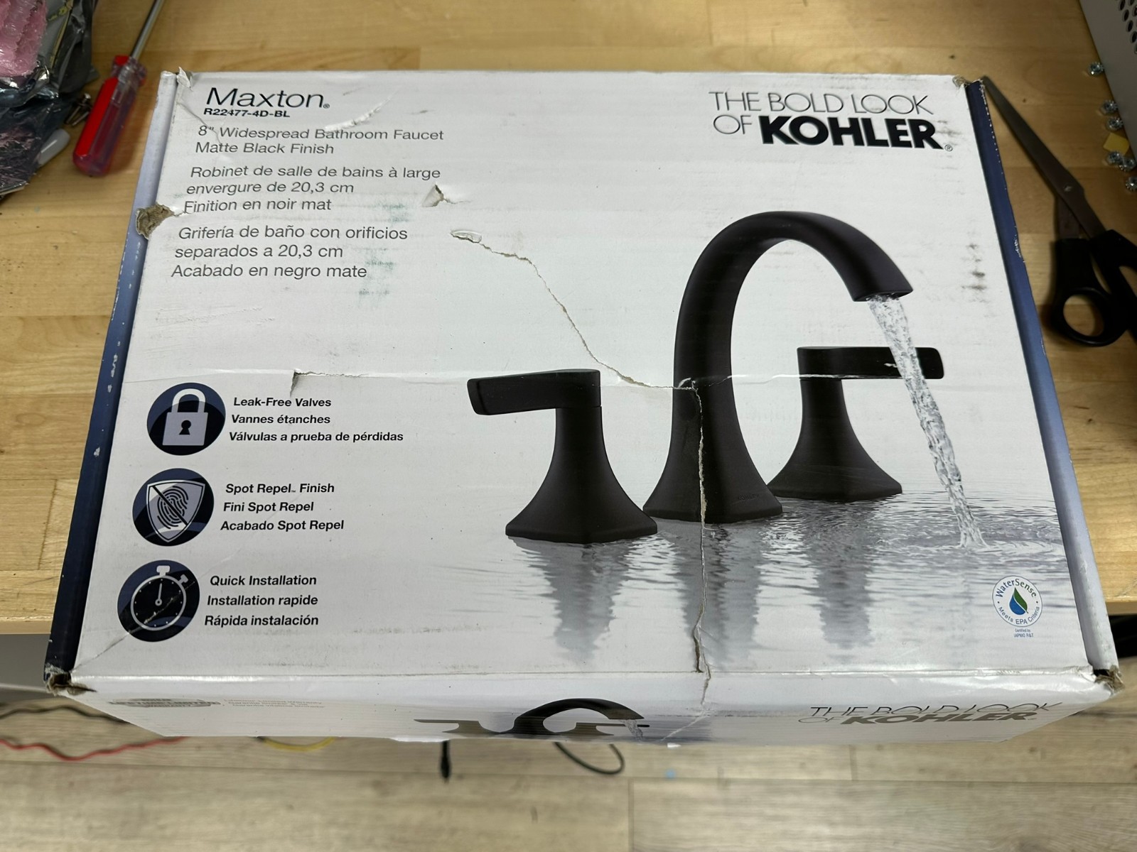 Kohler Maxton 8" Widespread 2-Handle Bathroom Faucet Matte B