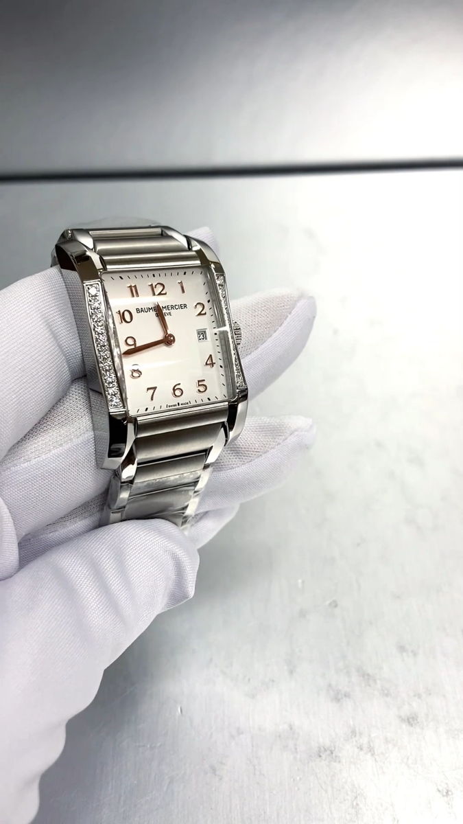 Baume & Mercier Hampton Quartz SS 20 Diamond Set Case Women's