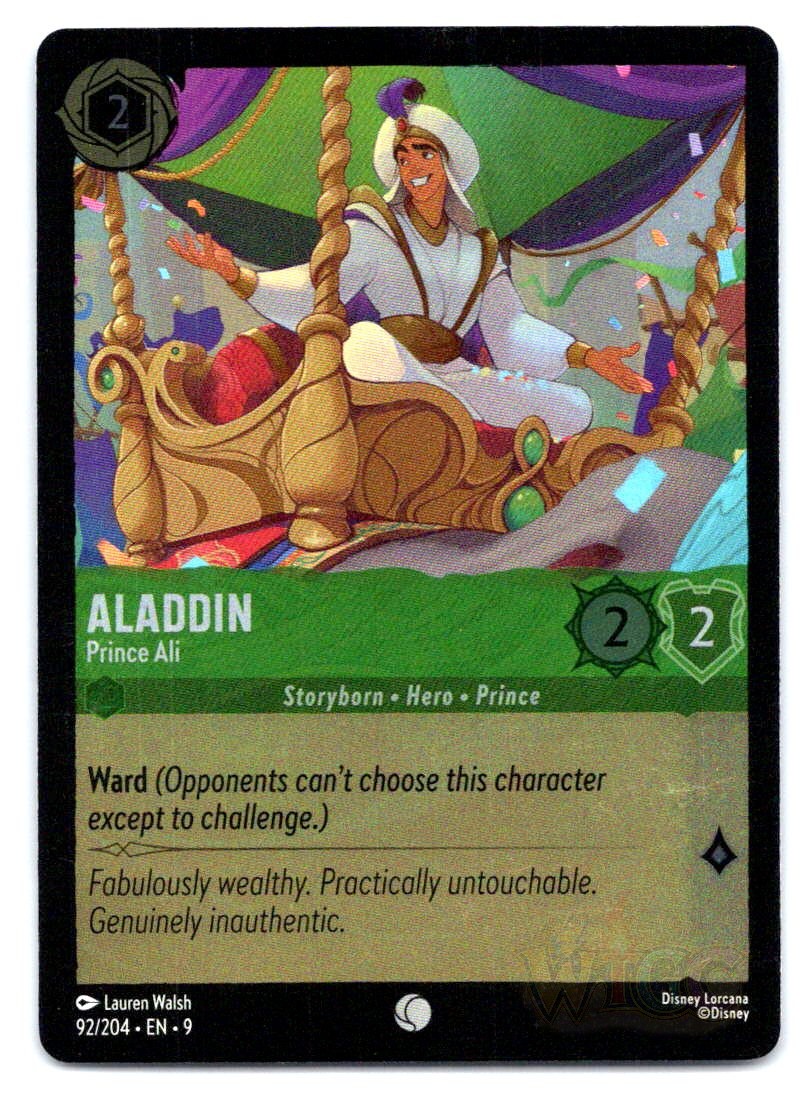 Lorcana Aladdin - Prince Ali The First Chapter 1 COMMON COLD FOIL 69/204 NM