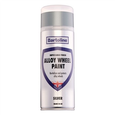 Bartoline Alloy Wheel Paint Silver Impeccable Finish Revitalise Protect 13.53oz