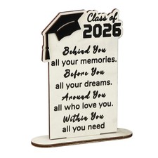 Graduation Decorations 2026 - Wood Quote Plaque Graduation Gifts for Her Him 