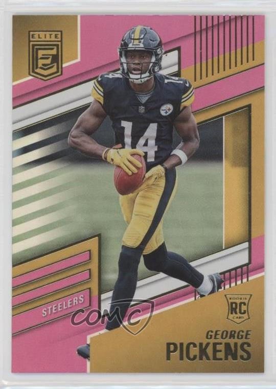 2022 Panini Donruss Elite Rookies Pink George Pickens #125 Rookie RC m5e