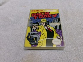 #607 Dick Tracy (Nintendo Entertainment, NES 1990) Manual Game Box W/ Protector