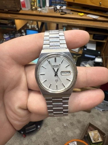 Vintage Seiko Quartz SQ Day Date