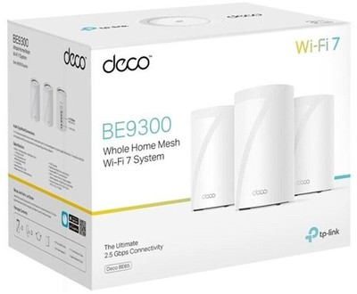 TP-Link Deco BE65 3er Pack Tri-Band Router 2,4 GHz/5 GHz/6 GHz Wi-Fi 7 802.11be
