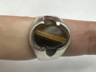 Vintage 925 Sterling Silver Tigers Eye Ring