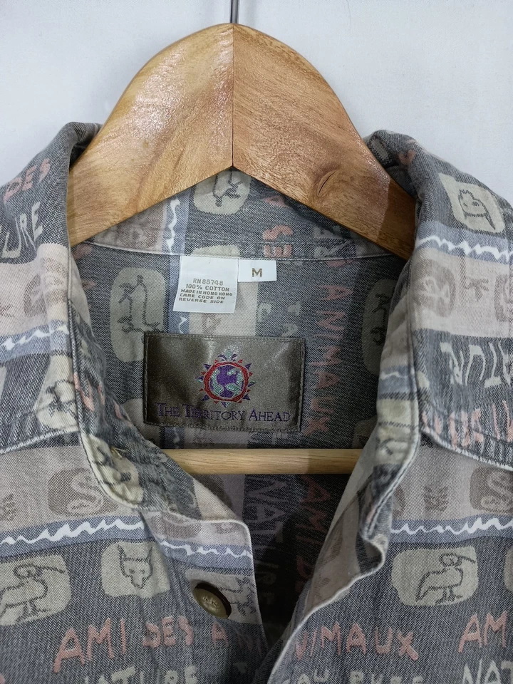 Camisa manga larga The Territory Ahead estampado natural Lodgecore mediana Foto 2 de 4