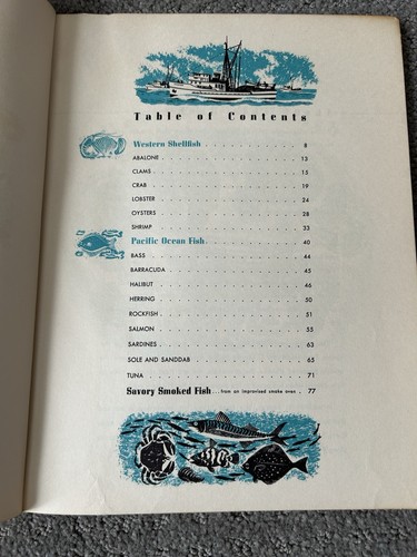 Sunset Western Sea Food Cook Book 1954 First Edition, Menlo Park, CA California - Picture 4 of 5