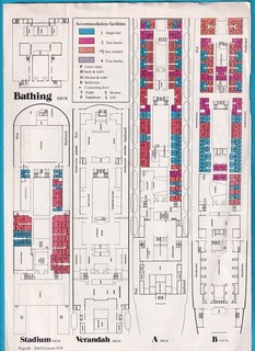 Original 3 pages DECK PLANS CANBERRA & ORIANA